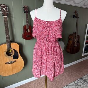 American Eagle Red Handkerchief Dress